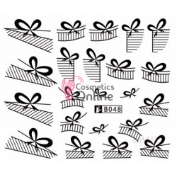 Stickere cu Apa pentru unghii cod B048 Negre